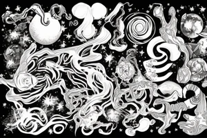 Milky way tattoo idea