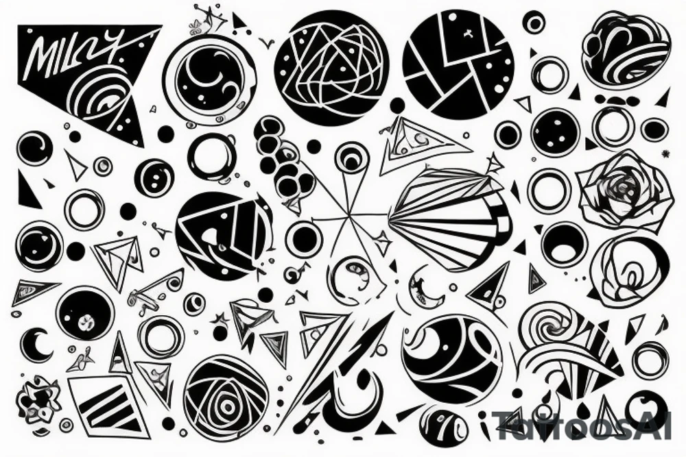 Milky way tattoo idea