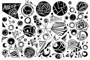 Milky way tattoo idea