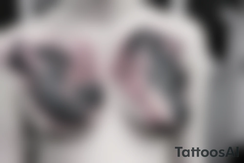 Milky way under breast tattoo idea