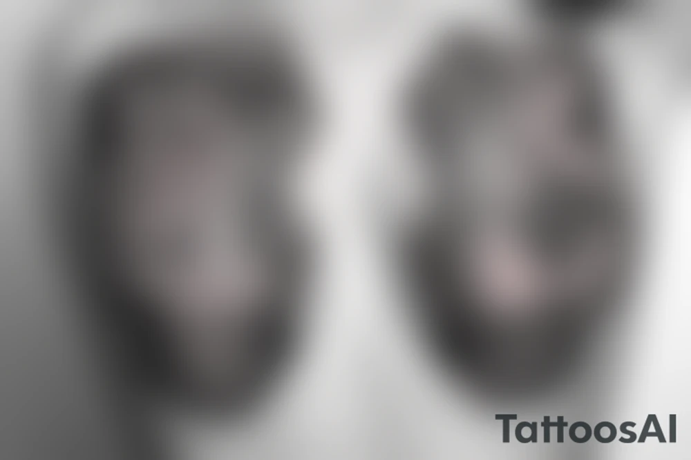 Milky way under breast tattoo idea