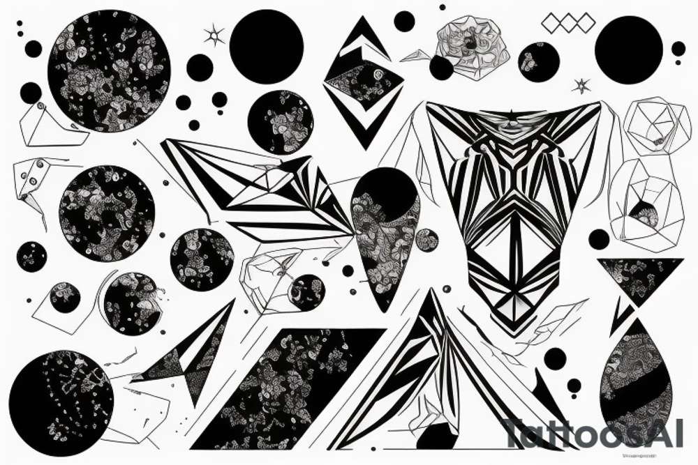 Milky way under breast tattoo idea