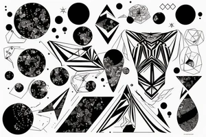 Milky way under breast tattoo idea