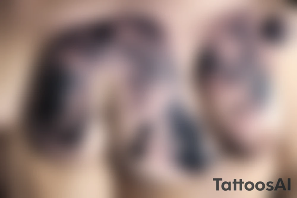 Milky way under breast tattoo idea