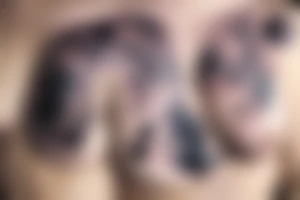 Milky way under breast tattoo idea