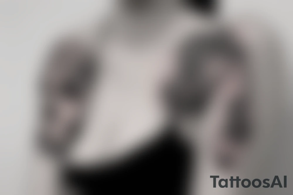 Milky way under breast tattoo idea
