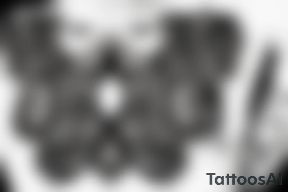 Milky way under breast tattoo idea