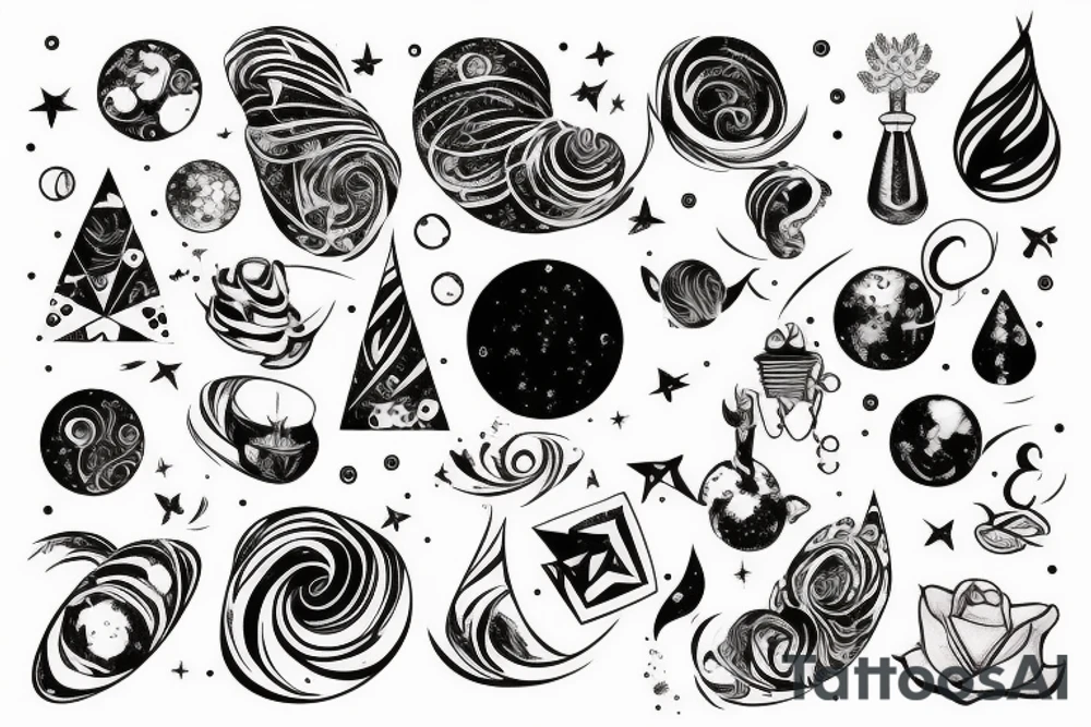 Milky way under breast tattoo idea