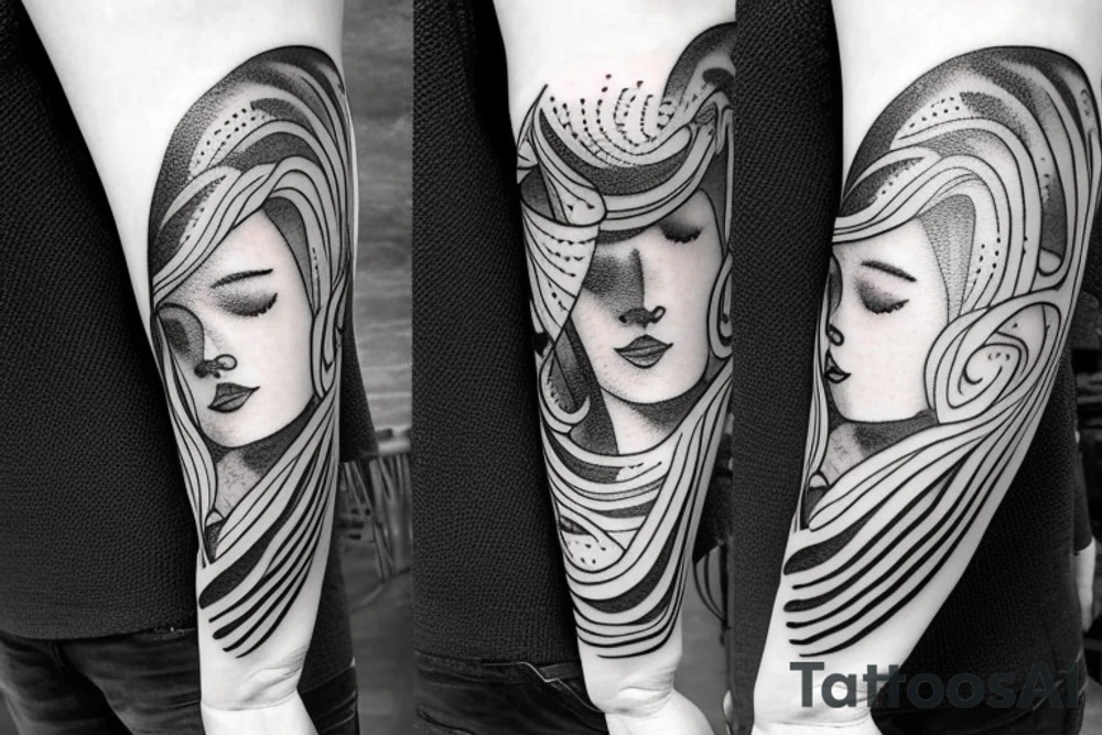 Milky way along inner arm tattoo idea
