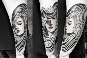 Milky way along inner arm tattoo idea