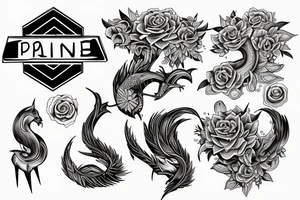 Symbolic of the concepts of pain and hardship, continuance of actions, and adaptability and evolution tattoo idea