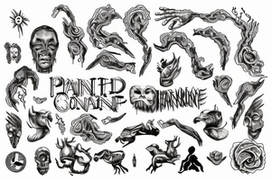 Symbolic of the concepts of pain and hardship, continuance of actions, and adaptability and evolution tattoo idea