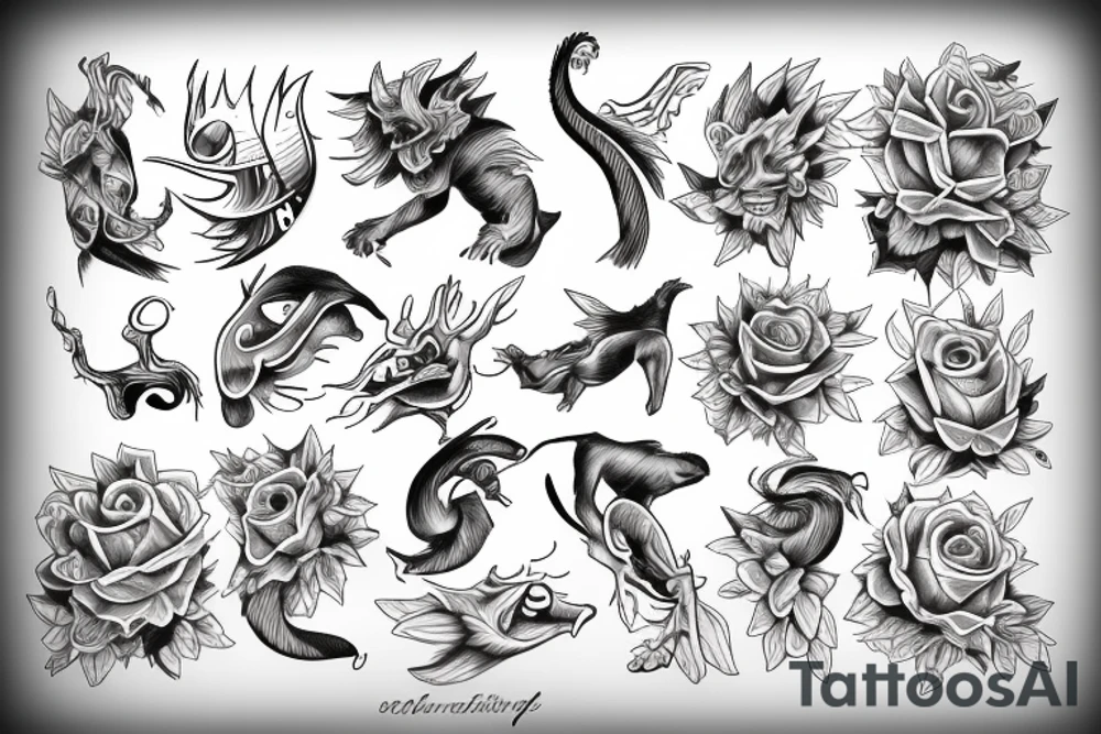 Symbolic of the concepts of pain and hardship, continuance of actions, and adaptability and evolution over time tattoo idea
