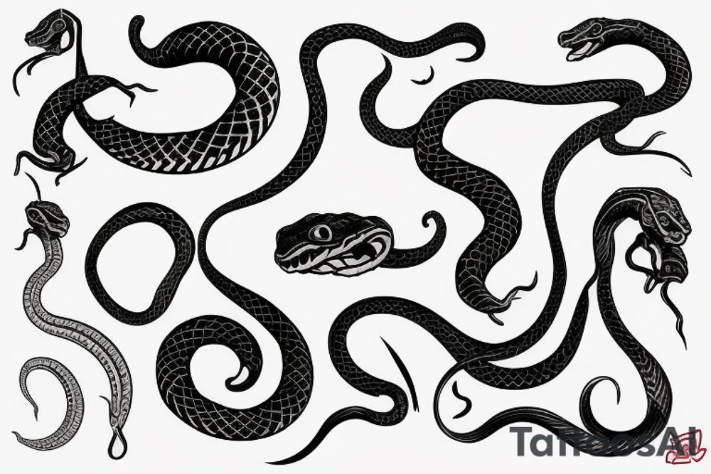 Oroborus snake tattoo idea