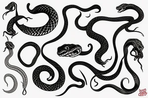 Oroborus snake tattoo idea