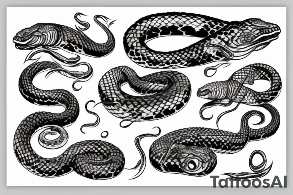 Oroborus snake tattoo idea