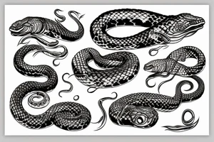 Oroborus snake tattoo idea