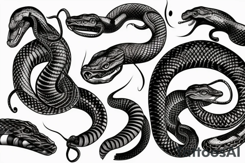 Oroborus snake tattoo idea