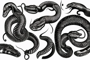 Oroborus snake tattoo idea