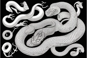 Oroborus snake tattoo idea