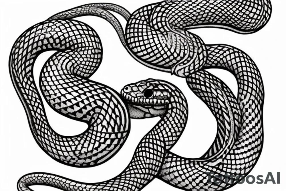 Oroborus snake tattoo idea