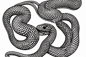 Oroborus snake tattoo idea
