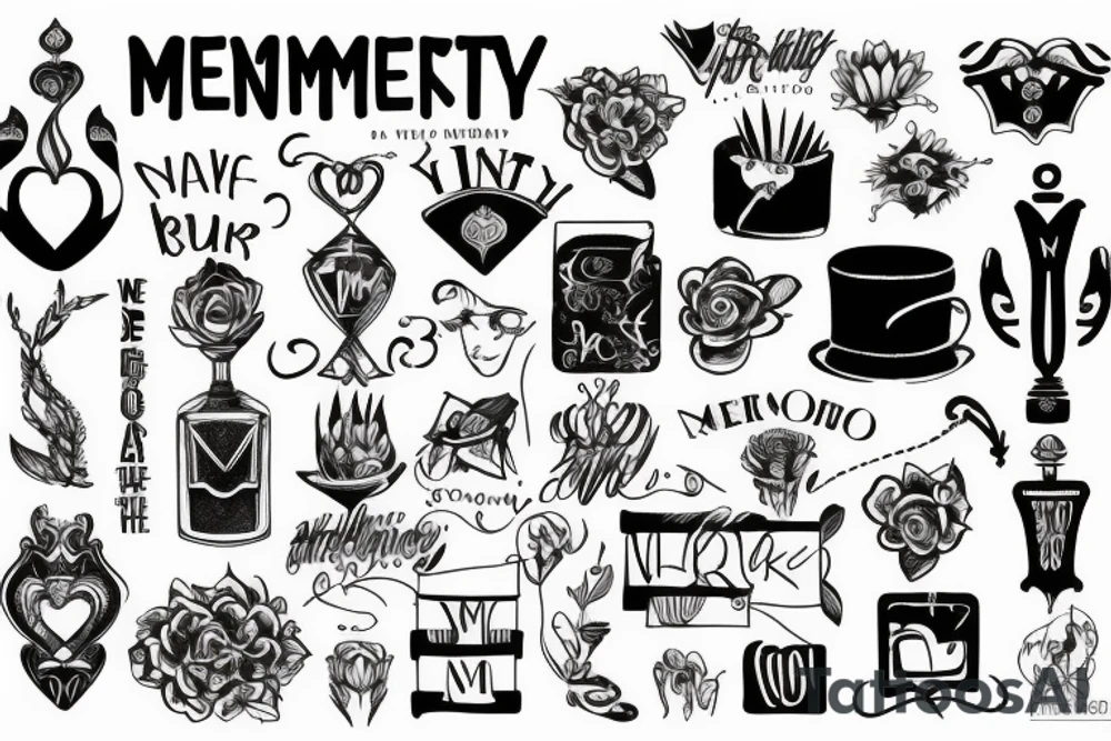 text memento vivere tattoo idea