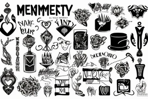 text memento vivere tattoo idea