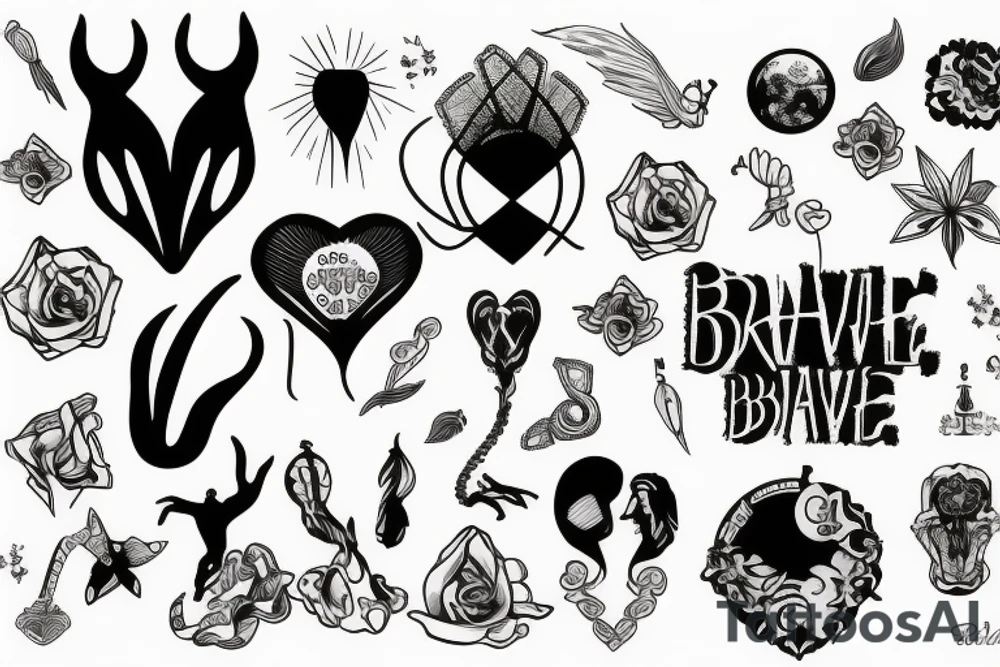 be brave tattoo idea