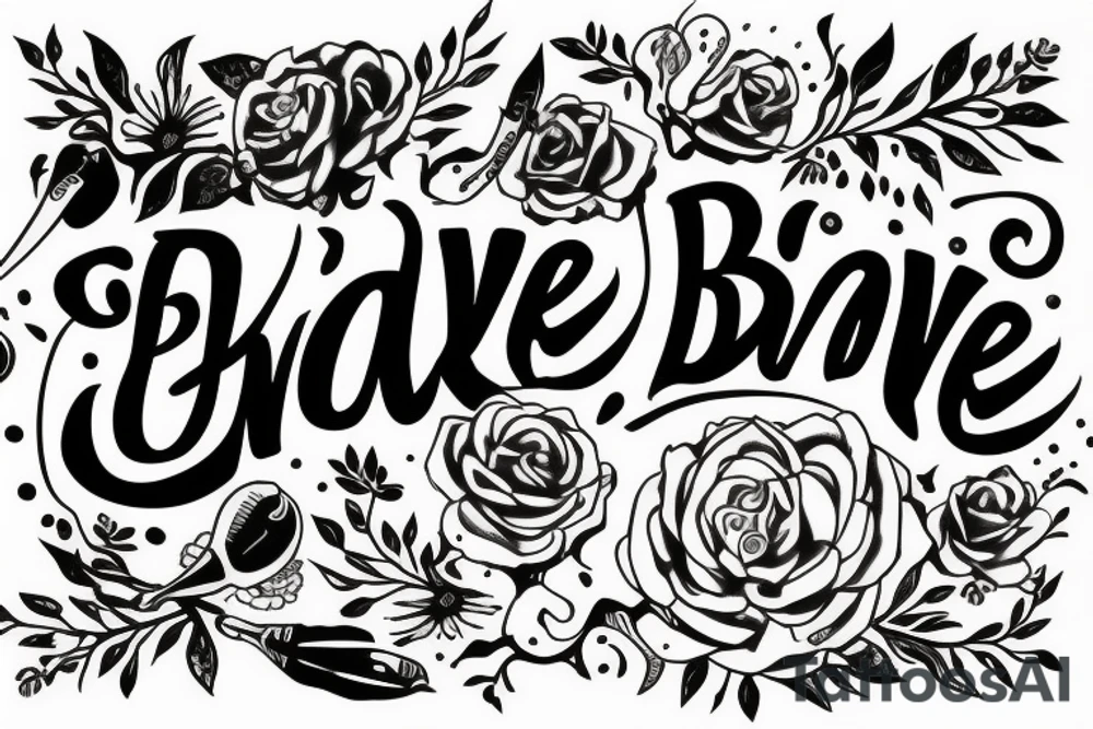 be brave tattoo idea