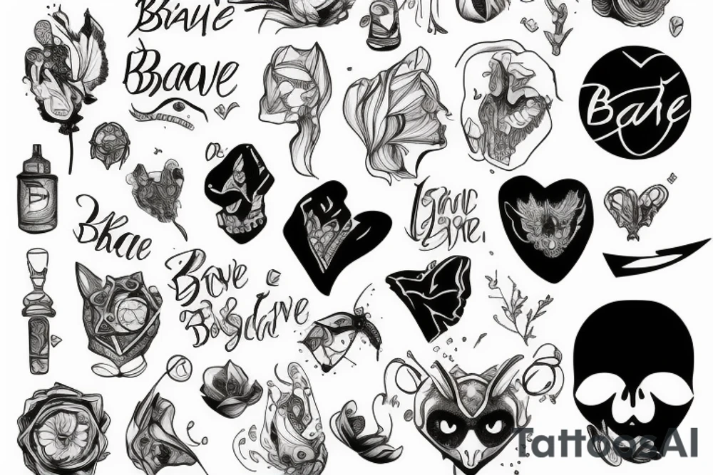 be brave tattoo idea