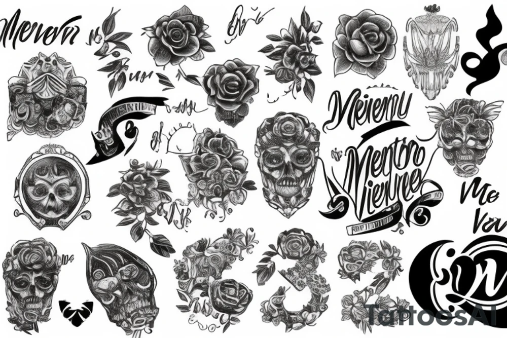 memento vivere tattoo idea