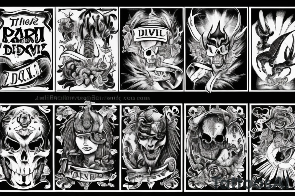 The Devil can scrap but the Lord has won tattoo idea
