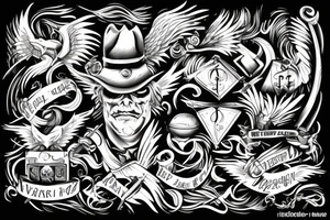 The Devil can scrap but the Lord has won tattoo idea