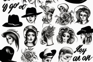 Please don’t go. Styled in western art tattoo idea