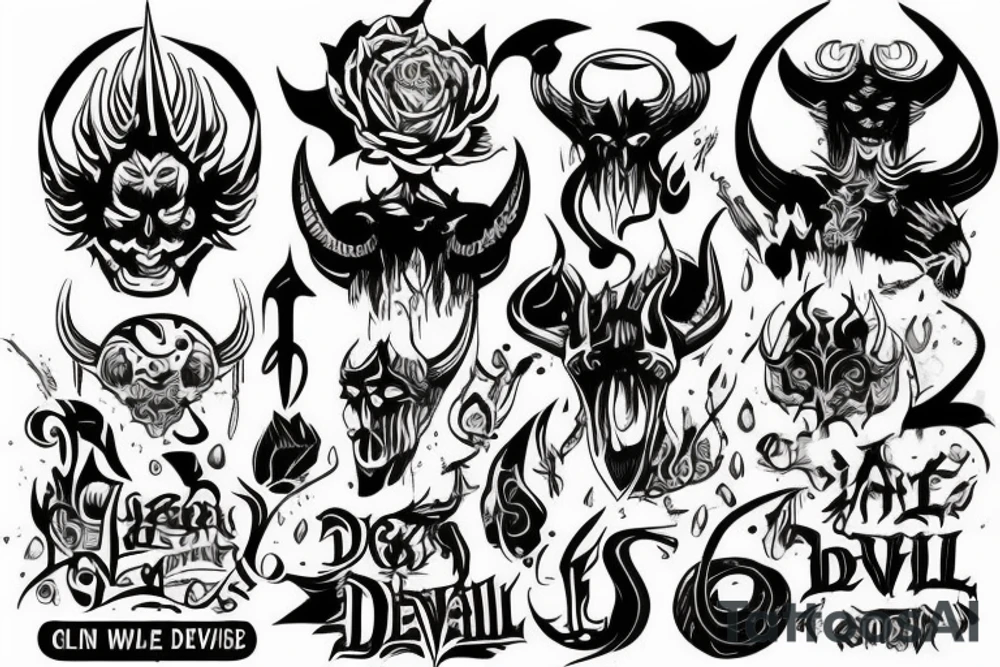 The devil can scrap but the lord has won tattoo idea