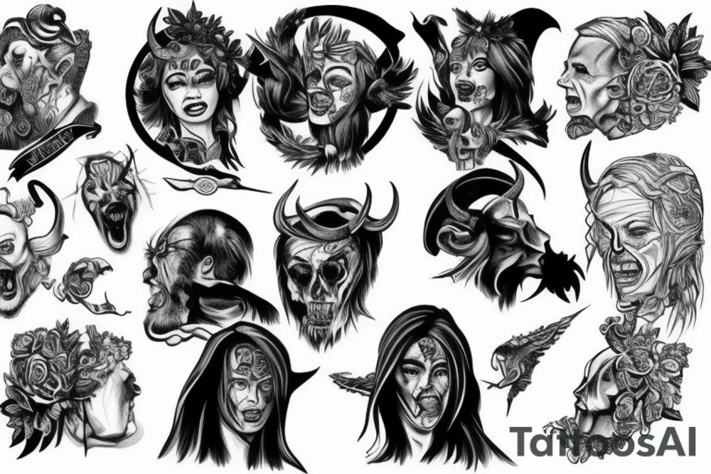 The devil can scrap but the lord has won tattoo idea