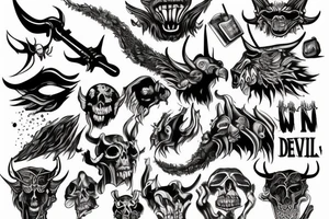 The devil can scrap but the lord has won tattoo idea