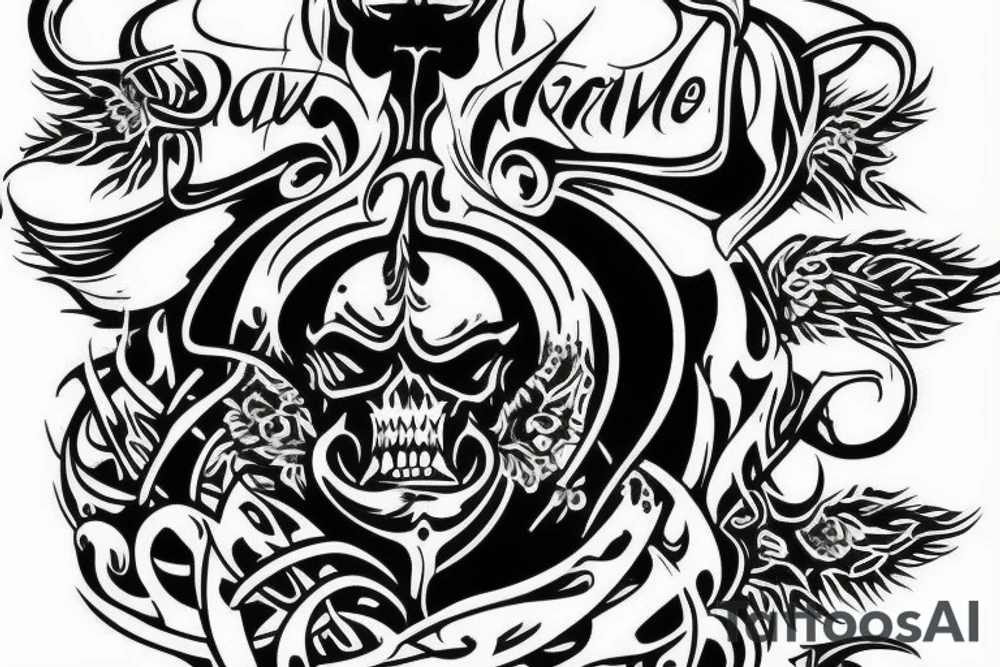 The devil can scrap but the lord has won tattoo idea