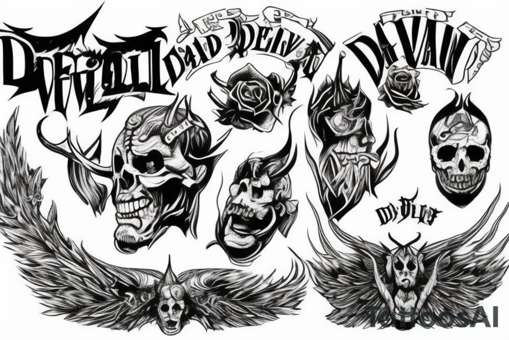 The devil can scrap but the lord has won tattoo idea