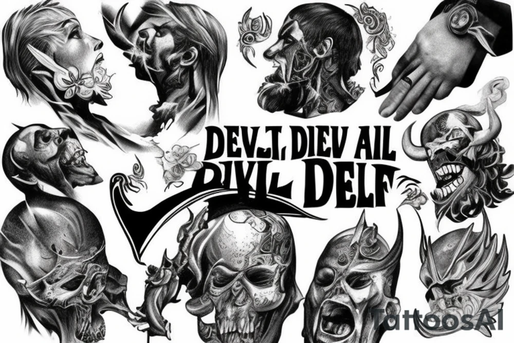 The devil can scrap but the lord has won tattoo idea