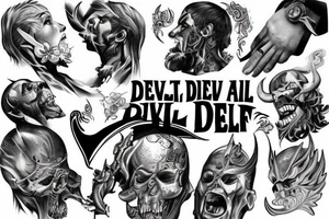 The devil can scrap but the lord has won tattoo idea