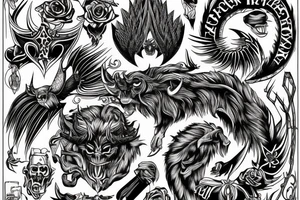 The devil can scrap but the lord has won tattoo idea