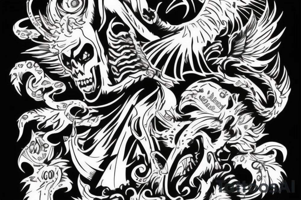 The devil can scrap but the lord has won tattoo idea