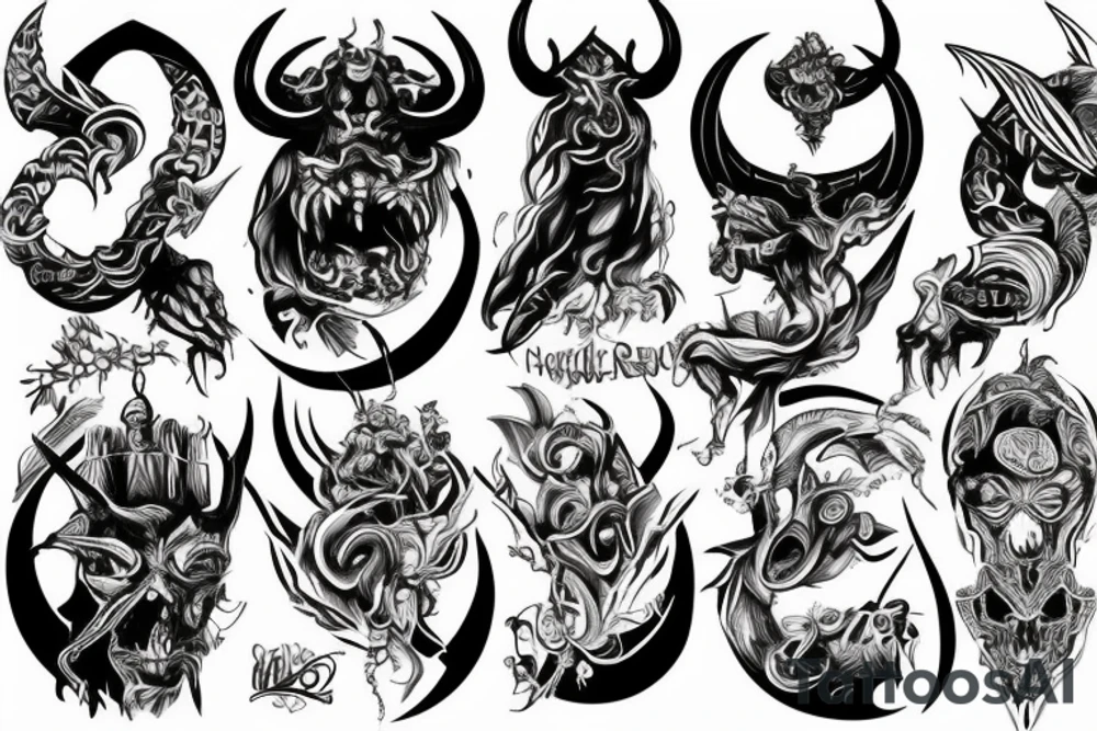 The devil can scrap but the lord has won tattoo idea