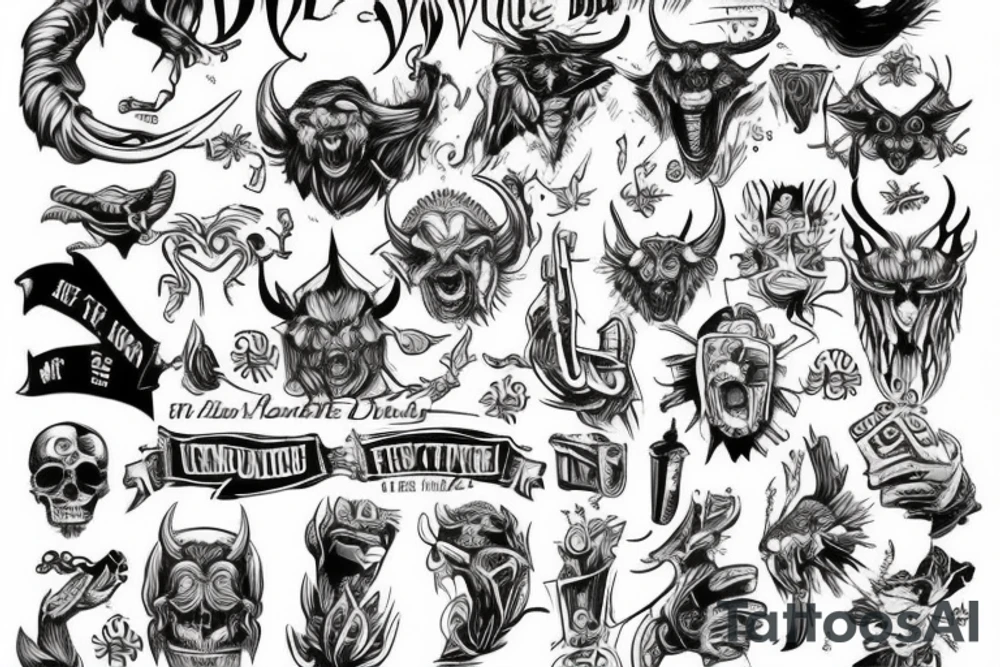 The devil can scrap but the lord has won tattoo idea