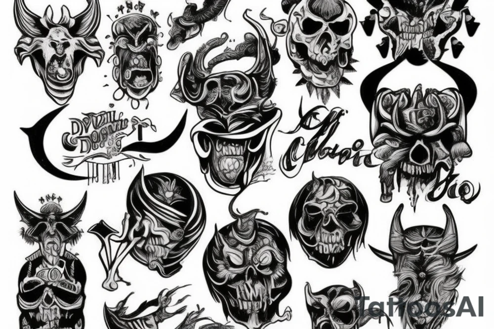 The devil can scrap but the lord has won tattoo idea