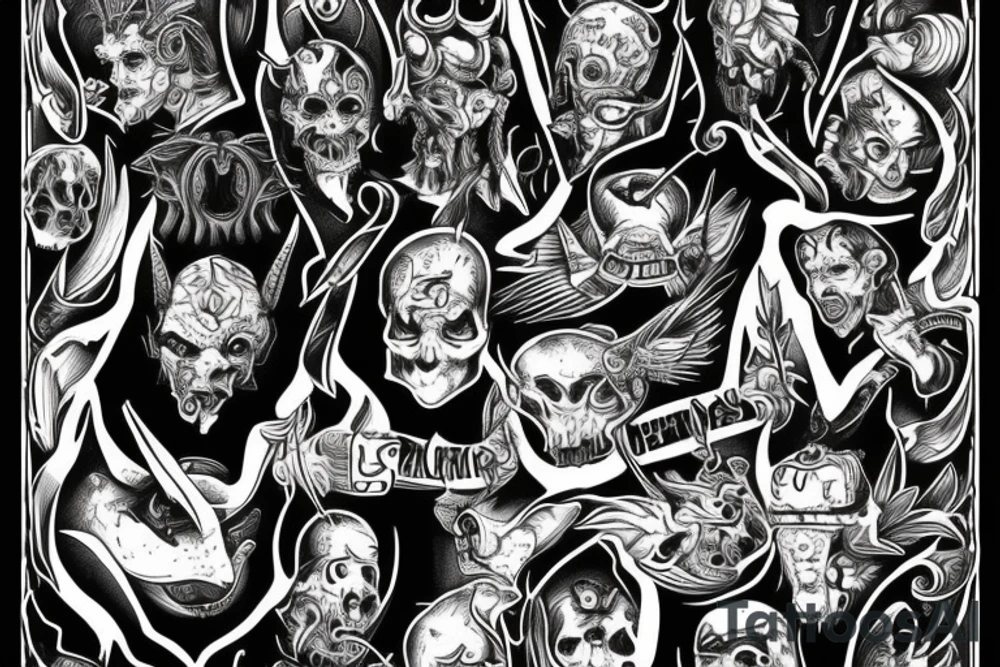 The devil can scrap but the lord has won tattoo idea