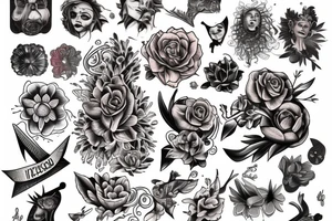 Name Valentina tattoo idea