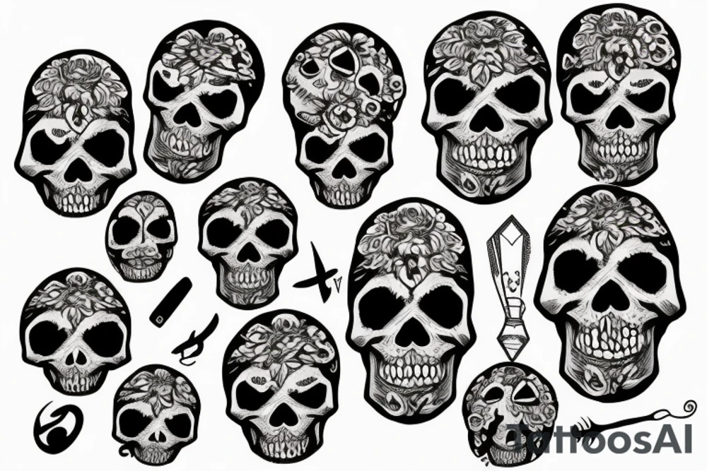 skull tattoo idea